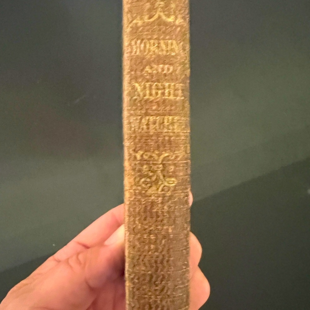 Original Printing Vintage Book Morning and Night Watches JR MacDuff 1865